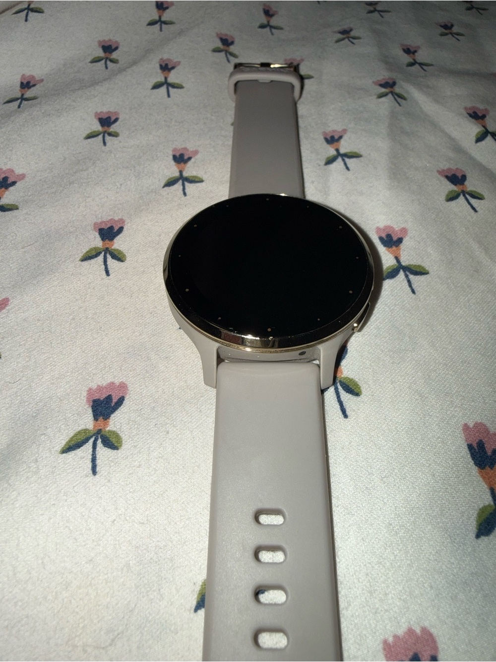 Garmin Venu 3s with Light Gray Silicone Band